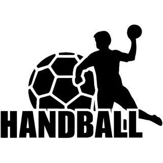 Wandtattoo Handball, Ballsport, Kunst, Heimdekoration, Jungen, Spielzimmer, Vinyl, Kinderzimmer, Innenwandaufkleber, Trainingsraum, Extragroß – 70x101cm