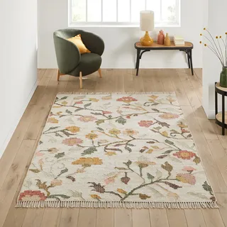 Kelimteppich Flotissy, Jute Bunt