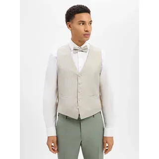 Wilvorst Anzugweste beige / weiß 54