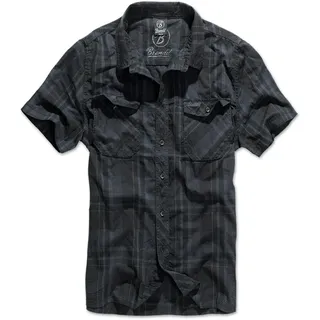 Brandit Textil Roadstar Kurzarmhemd Black / Blue M