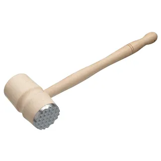 Kitchen Craft Fleischhammer, Buchenholz, Doppelseitig, 31 cm, KCMALLET, Beige, 5.6 x 10.6 x 34 cm