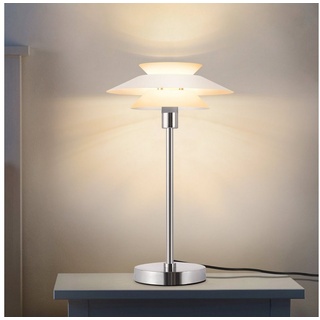 Nettlife Nachttischlampe Wohnzimmer Tischlampe Moderne Schwarz Tischleuchte Vintage E14, LED wechselbar, für Schlafzimmer Arbeitzimmer Schreibtisch Kinderzimmer