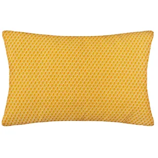 Atmosphera Kissen Otto-Motiv 30 x 50 cm Ockergelb