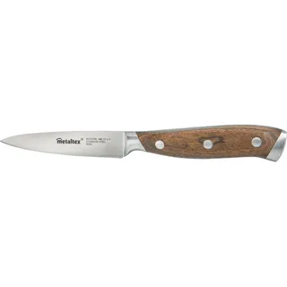 Metaltex Heritage Schälmesser 8 cm Holzgriff Silber