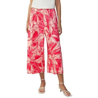 s.Oliver Plissierte Culotte mit All-over-Print Hosen Pink 42