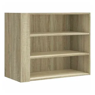 vidaXL Regal Wandregal Sonoma-Eiche 75x35x60 cm Holzwerkstoff, 1-tlg.