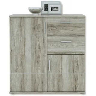 Kommode - Sandeiche - 88 cm breit Sideboard Anrichte Beistellschrank