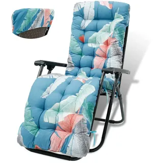BUTORY Liegenauflage Auflage Gartenliege 170x53x8 cm Auflagen für Deckchair Polsterauflage für Sonnenliege Auflage Polster Kissen für Liegestuhl Dicke Polsterung (Amerikanische Orchideenromanze)