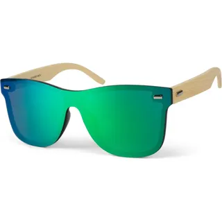 Stylebreaker Nerd Sonnenbrille in Hellbraun / verspiegelt | Gr.: onesize