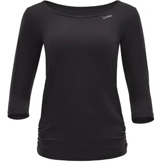 Winshape Functional Light and Soft 3/4-Arm Top AET139LS, in schwarz schwarz