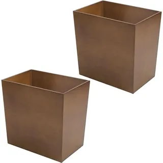 MetroDecor Mülleimer 2er Set 25 l Braun