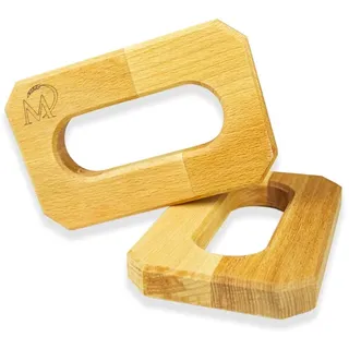 hello sweety Marcel Paa - Weggliabdrücker aus Holz, rechteckig 14 cm x 9 cm x 1.7 cm, Weggli-Drücker nach Schweizer Tradition, Stempel für Brötchen Semmel oder Wecken