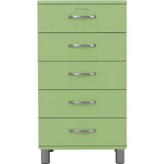 Tenzo Malibu Kommode Metall/Holzwerkstoff 60x41x111 cm - Silber