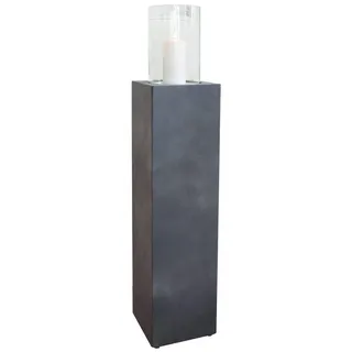 Vivanno Bodenwindlicht Fiberzement 20x20x97 cm 1 St Grau
