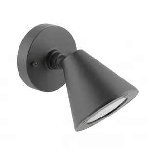 GTV originelle Wandleuchte Lustino-D außen GU10 20W IP44 - graphit (ohne Leuchtmittel)