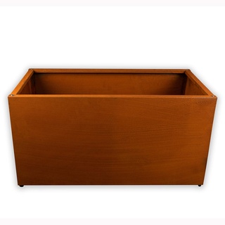 Köhko® Designer Hochbeet Rahmen (Ohne Boden) aus Cortenstahl als Bausatz TROG 80x40x40 cm...