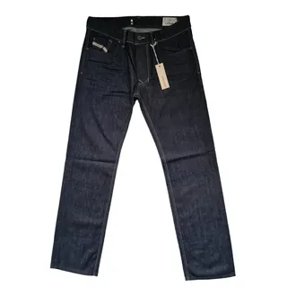 Diesel Gerade Jeans Larkee 0088Z (Tiefdunkelblau, 100% Baumwolle) 5-Pocket-Style W30