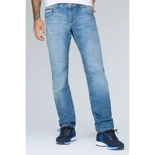 Camp David Comfort-fit-Jeans mit Kontrast-Steppungen 38, Länge 30, blau Herren, Comfort-fit-Jeans Comfort Fit Jeans