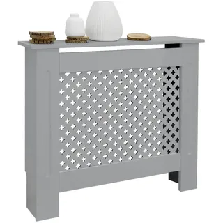 ML-Design Heizungsverkleidung Wabenmuster 78x19x82 cm Grau