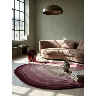 KADIMA DESIGN Wollteppich 200 x 290 cm Maulbeere