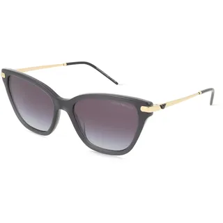Emporio Armani 0EA4251 Damen-Sonnenbrille Vollrand Cat Eye Acetat-Gestell, schwarz
