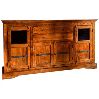 Massivmoebel24 Sideboard 181 x 50 x 100 cm Honig