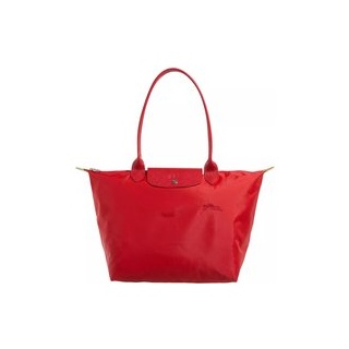 Longchamp Shopper - Le Pliage Green Tote Bag L - Gr. unisize - in Rot - für Damen