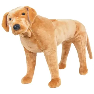 vidaXL Labrador Plüschtier 56 cm Braun