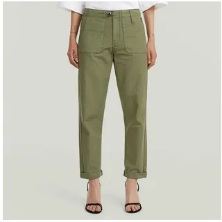 G-STAR Boyfriend-Hose Regular Track O5P Fatigue mit niedrigem Bund, Relaxed Fit grün 28