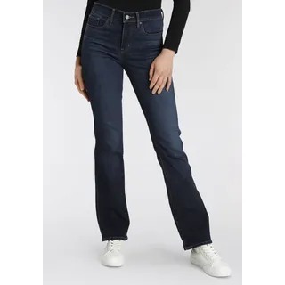 Bootcut-Jeans LEVI'S "315 Shaping Boot" Gr. 28, Länge 30, blau (rinsed deim) Damen Jeans Bootcut Bestseller