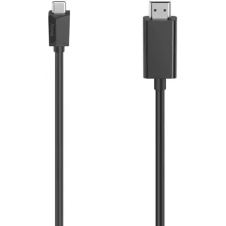 Hama USB-C Stecker auf HDMI-Stecker, Ultra-HD 4K 1,5 m Schwarz