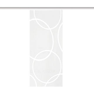 HOME WOHNIDEEN Schiebegardine 84201 PINALE TRANSPARENT, weiß, Jaquard, vers. Größen, Farbe:weiß, Größe:145 x 57 cm, Anzahl:1x