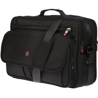 Christian Wippermann Profi Arbeitstasche Herren 17 Zoll extra gepolstertes Laptopfach - Groß XXL - Flugbegleiter Tasche - 45x33x19 cm - Leicht - Großes DIN A4 Hauptfach - Arbeitstasche Herren Büro - 45 cm x 33 cm x 19 cm