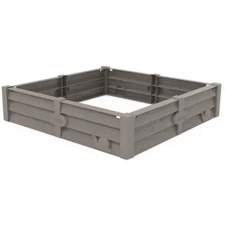 Smoby Kunststoffsandkasten Square Garden mit Dach grau