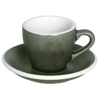 Espressotasse mit Untertasse Loveramics Egg Forest, 80 ml