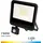 EDM Flutlichtstrahler 50 W schwarz mit Bewegungsmelder 4000 Lumen 6400K