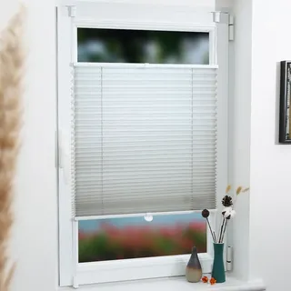 Plissee 80x200 Grau - Beige