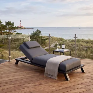 CLEMENTO Blain Loungeliege Aluminium/Sunbrella - Black