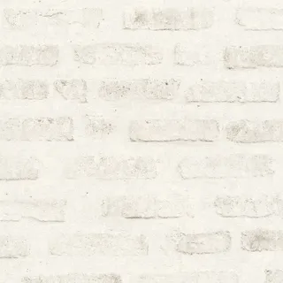 Bricoflor Vlies Mauertapete Weiß Grau Moderne Vliestapete in Steinoptik Hell Ideal für Flur Weiße Steintapete in Mauer Optik als Küchentapete