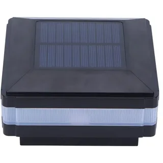 Solar-dachrinnenleuchten, Solar-terrassenleuchten, Ip65 Wasserdicht, Solar-zaunpfostenleuchten, Dekorative Gartenleuchten (warmweiß + Blau)