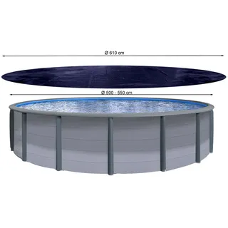 Quick Star Poolabdeckung Schwarz Ø 610 cm