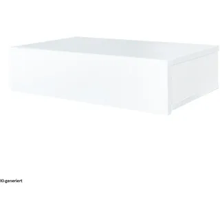 Hti-Living Wandregal mit Schublade 40 x 0 x 0 cm Weiß