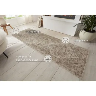 HANSE HOME Sand Kurzflorteppich 80 x 200 cm Beige/Braun