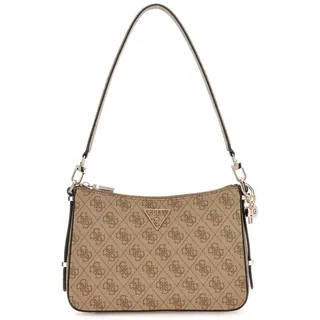 GUESS Schultertasche Eco Erica Top Zip Shoulder Bag Latte Logo