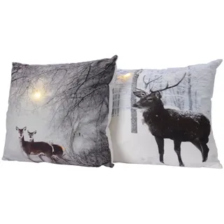 LED Kissen Motiv Reh oder Hirsch batterbetrieben Stückpreis