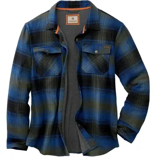 Legendary Whitetails Archer Flanell-Thermojacke für Herren, gefüttert, gesteppt und isoliert, Cabin Cobalt Plaid, Klein