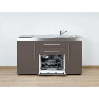 Stengel Miniküche Premiumline MPGS 150 KGGl mit Kühlschrank und Geschirrspüler