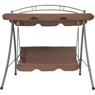 vidaXL Hollywoodschaukel 3-Sitzer kaffeebraun