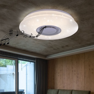 LED Decken Lampe Schlaf Zimmer Leuchte Sternen Effekt Bluetooth Lautsprecher Strahler