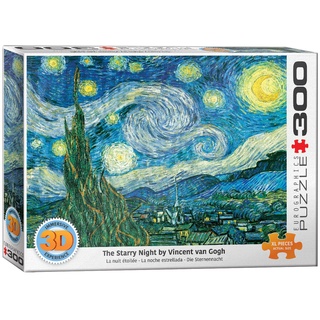 Eurographics 6331-1204 3D-Die Sternennacht von Vincent Van Gogh Puzzle, Large Pieces
